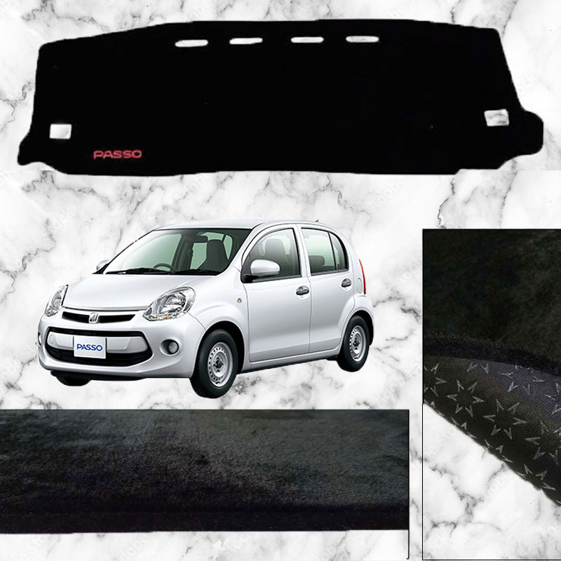 Toyota Passo 2011 - 2016 Non Slip Velvet Dashboard Cover - ShedAutos.PK