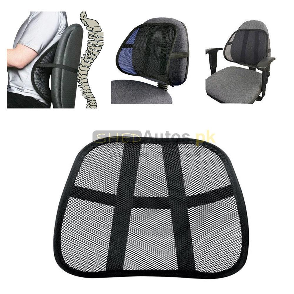 Universal Car Seat Backrest Cushion Black - ShedAutos.PK