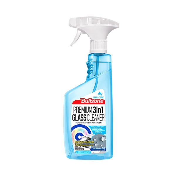 Glass Cleaner Spray Premium 3 in 1 Cleaning + Shine + Rain Repellent 550 ML