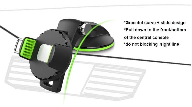 DIAMOND 360 ROTATING ADJUSTABLE CAR MOBILE HOLDER STAND - ShedAutos.PK