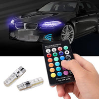 Multi Color LED Car Parking Light Bulbs With Remote Control thumbnail 1