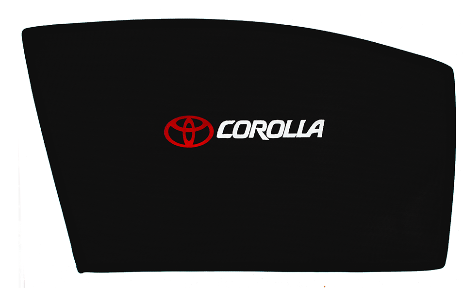 Toyota Corolla Sun Shades with Logo - All Models - ShedAutos.PK